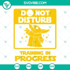 Movies, SVG Files, Baby Yoda Do Not Disturb SVG Download, The Mandalorian SVG 2