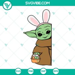 Easter, SVG Files, Baby Yoda Easter Svg, Baby Yoda Svg, Easter Svg, Bunny Ears 2