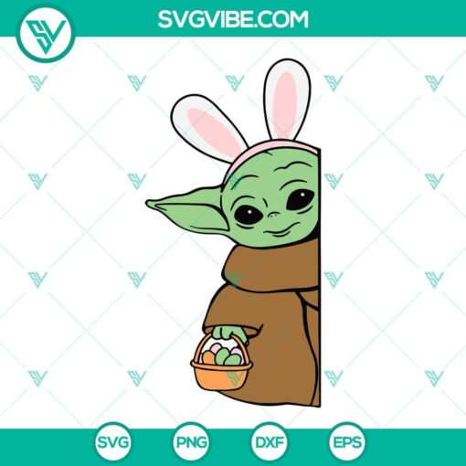 baby yoda easter svg baby yoda svg easter svg bunny ears svg easter shirts svg 2 mockup