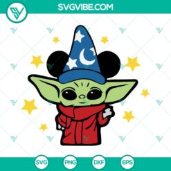 Disney, Movies, SVG Files, Baby Yoda Fantasia Disney SVG Images, Baby Yoda 4