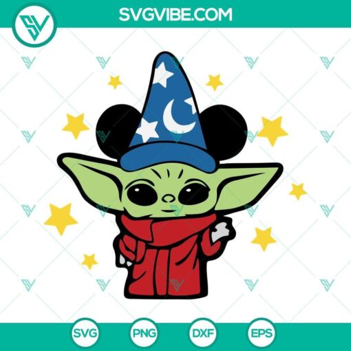 baby yoda fantasia disney svg baby yoda wearing mickey ears svg baby yoda svg 6 mockup