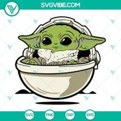 Movies, SVG Files, Baby Yoda Floating Carrier SVG Image, Grogu SVG Images, 12