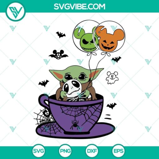 baby yoda halloween svg bundle baby yoda star wars halloween svg happy halloween 2022 svg png dxf eps cut files 3 mockup