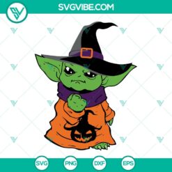 Halloween, SVG Files, Baby Yoda Skeleton SVG Images, Baby Yoda Happy Halloween 4