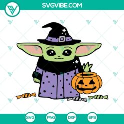 Halloween, SVG Files, Baby Yoda Halloween SVG Files, Star Wars Halloween SVG 1