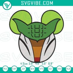 Disney Embroidery Designs, Embroidery Designs, Baby Yoda Inspired Mickey Head 10