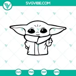 Movies, SVG Files, Baby Yoda SVG File, Grogu SVG Images, The Mandalorian SVG 2