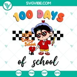 Musics, School, SVG Files, Bad Bunny 100 Days of School SVG Files Bundle, Baby 5