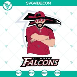 Musics, Sports, SVG Files, Bad Bunny Atlanta Falcons SVG Download DXF EPS PNG 11