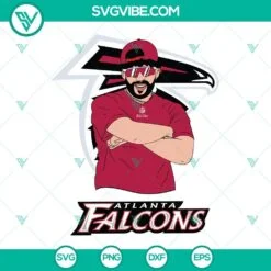 Musics, Sports, SVG Files, Bad Bunny Atlanta Falcons SVG Download DXF EPS PNG 2