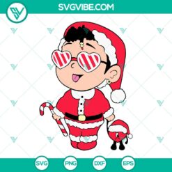 Christmas, Musics, SVG Files, Bad Bunny Baby Benito Christmas SVG Images, Baby 2