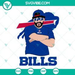 Musics, Sports, SVG Files, Bad Bunny Buffalo Bills SVG Images DXF EPS PNG 13