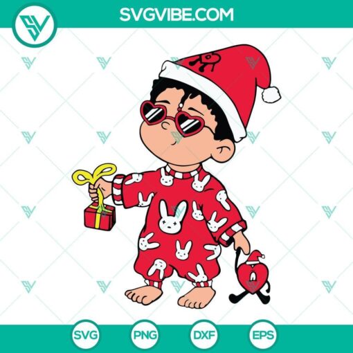 bad bunny christmas svg baby benito christmas svg un verano sin ti svg baby benito santa hat svg 3 mockup