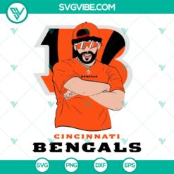 Musics, Sports, SVG Files, Bad Bunny Cincinnati Bengals SVG File DXF EPS PNG 2