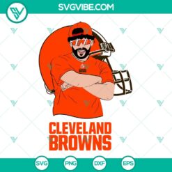 Musics, Sports, SVG Files, Bad Bunny Cleveland Browns SVG Files DXF EPS PNG 2