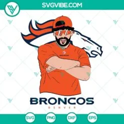 Musics, Sports, SVG Files, Bad Bunny Denver Broncos SVG Images DXF EPS PNG 2