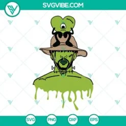 Halloween, Musics, SVG Files, Bad Bunny Frankenstein Monster SVG File, Bad 2