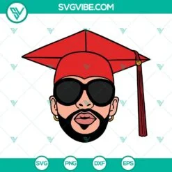 Musics, School, SVG Files, Bad Bunny Graduation SVG Files Bundle, Bad Bunny 4