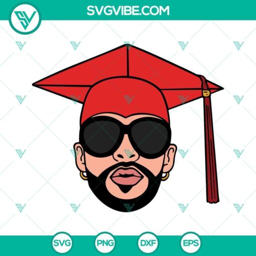 bad bunny graduation svg bad bunny svg graduation cap svg 6 mockup