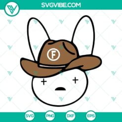 Musics, SVG Files, Bad Bunny Grupo Frontera SVG Files Bundle, Sad Heart Cowboy 7