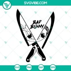 Halloween, Musics, SVG Files, Bad Bunny Halloween SVG File, Halloween SVG Image 2