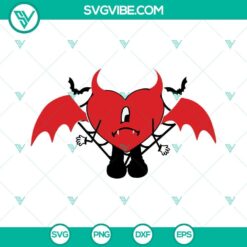 Bad Bunny Heart Halloween SVG File Bundle, Un Halloween Sin Ti SVG Image 14