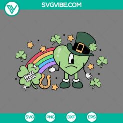 Musics, St Patrick's Day, SVG Files, Bad Bunny Heart Lucky Bentino SVG Image, 9