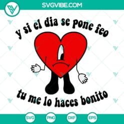 Musics, SVG Files, Bad Bunny Heart Un Verano Sin Ti SVG Files, Bad Bunny New 7