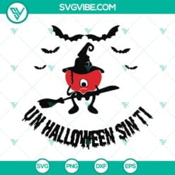 Halloween, Musics, SVG Files, Bad Bunny Heart Witch Halloween SVG Image, Un 10