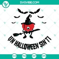 Halloween, Musics, SVG Files, Bad Bunny Heart Witch Halloween SVG Image, Un 2