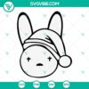 Bad Bunny Christmas logo SVG, PNG, EPS, DXF cut files for festive crafts and decorations.