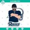 Bad Bunny Los Angeles Rams logo SVG files for Cricut and Silhouette, includes DXF, EPS, PNG formats for digital crafting.