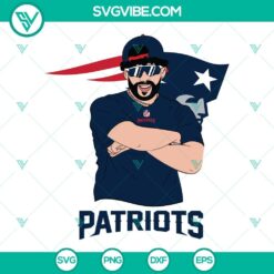 Musics, Sports, SVG Files, Bad Bunny New England Patriots SVG Image DXF EPS PNG 5