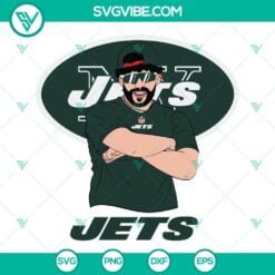 Musics, Sports, SVG Files, Bad Bunny New York Jets SVG Files DXF EPS PNG Cricut 4