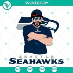 Musics, Sports, SVG Files, Bad Bunny Seattle Seahawks SVG File DXF EPS PNG 7