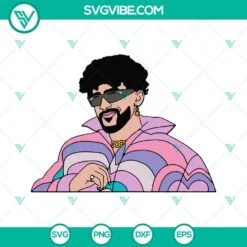 Musics, SVG Files, Bad Bunny SVG Download, Un Verano Sin Ti SVG Files PNG DXF 2