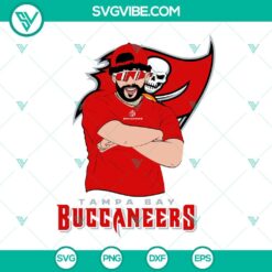 Musics, Sports, SVG Files, Bad Bunny Tampa Bay Buccaneers SVG Download DXF EPS 8