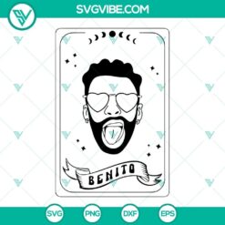 Bad Bunny Tarot Card SVG File Bundle, Bad Bunny SVG Images PNG EPS DXF Cut 2