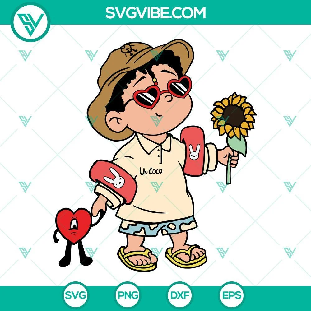 Musics, SVG Files, Bad Bunny Un Verano Sin Ti SVG Image, Baby Benito SVG Image, 1