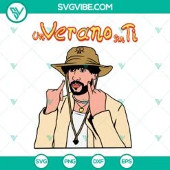 Musics, SVG Files, Bad Bunny Un Verano Sin Ti SVG Image PNG DXF EPS Cut Files 2