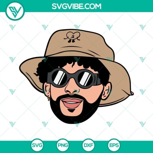 bad bunny un verano sin ti svg png dxf eps layered cricut silhouette 6 mockup