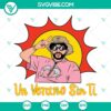 Bad Bunny "Un Verano Sin Ti" SVG file design on a sun bucket hat with heart and worlds, unique summer accessory.