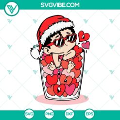 Christmas, Musics, SVG Files, Una Navidad Sin Ti SVG Image, Bad Bunny Santa 3