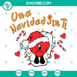 bad bunny valentines day svg bundle bad bunny christmas svg bad bunny heart svg una navidad sin ti svg 2 mockup