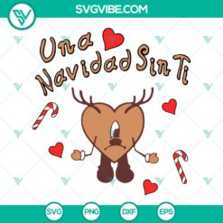 bad bunny valentines day svg bundle bad bunny christmas svg bad bunny heart svg una navidad sin ti svg 6 mockup