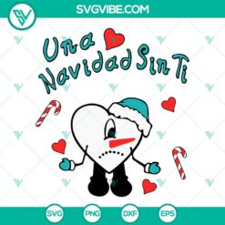 Bad Bunny Valentines Day SVG Image Bundle, Bad Bunny Christmas SVG Files, Bad 8