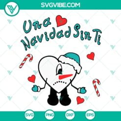 bad bunny valentines day svg bundle bad bunny christmas svg bad bunny heart svg una navidad sin ti svg 9 mockup 5