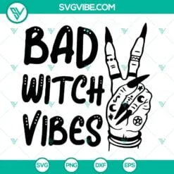 bad witch vibes svg bundle halloween witch svg witch hand svg 9 mockup