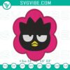Badtz Maru flower face embroidery designs featuring the cute Sanrio penguin character pattern. Vibrant and adorable design.
