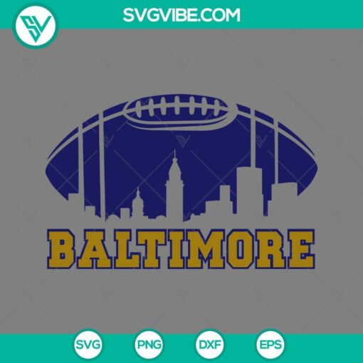 baltimore football skyline svg ravens svg baltimore ravens svg mockup